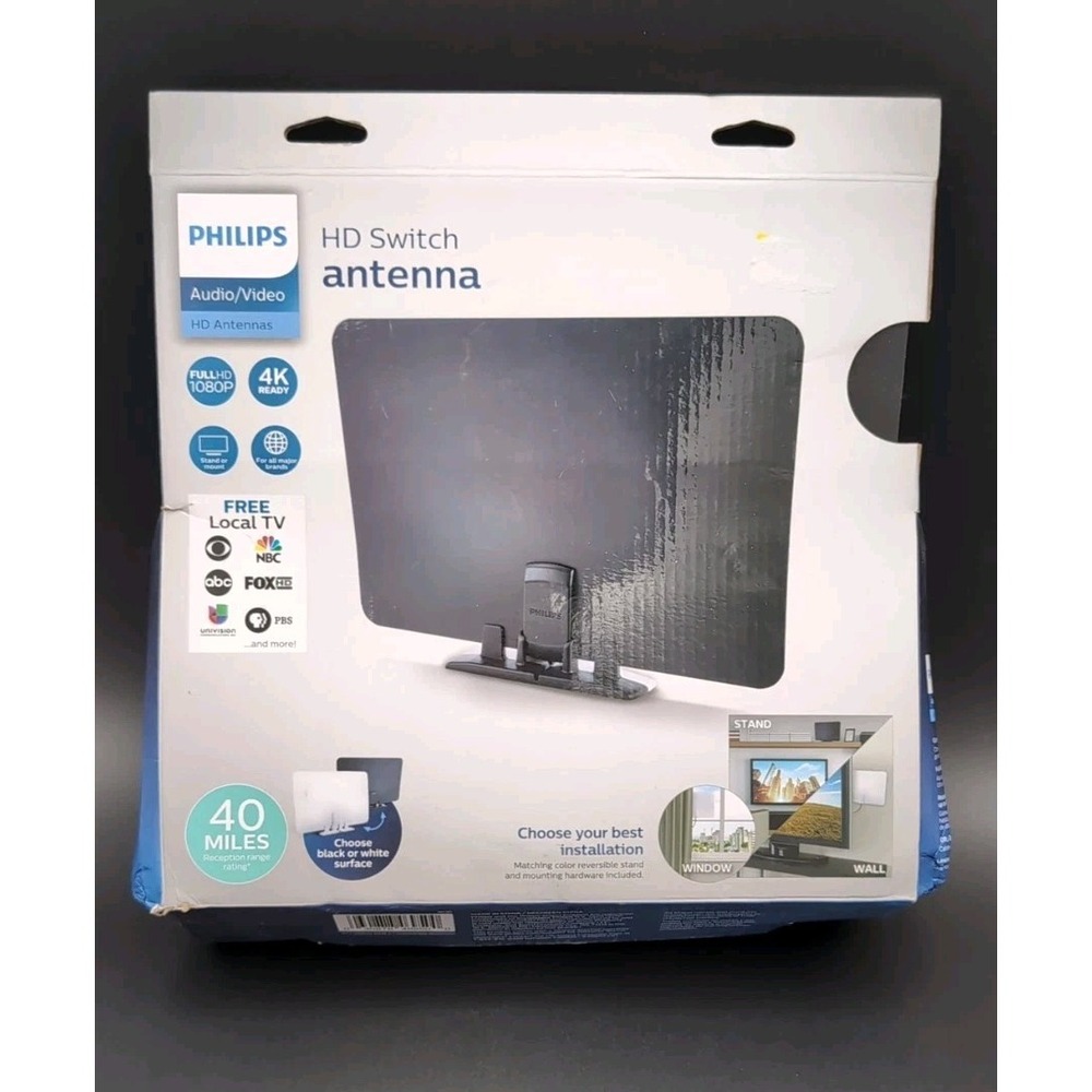 PHILIPS HD Switch Antenna (40 Mile Range)